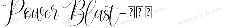 Power Blast字体转换